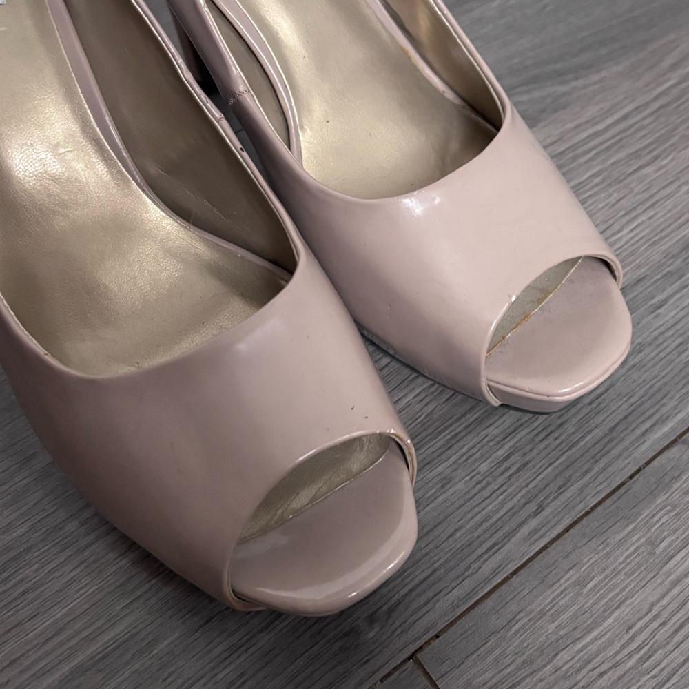 Mauve Open Toe Heels - Picture 6 of 10
